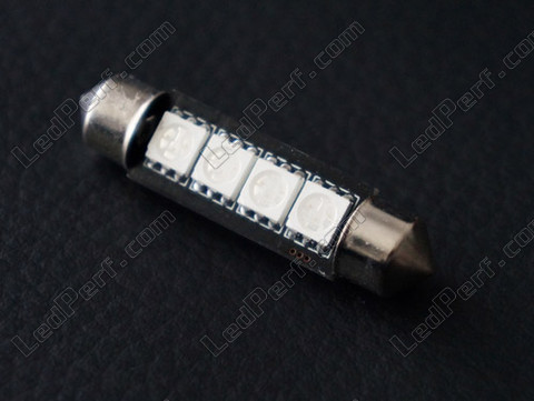 Led navette plafonnier, coffre, boite a gants, plaque blanc 42mm - C10W