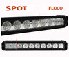 Barre LED CREE 100W 7200 Lumens Pour 4X4 - Quad - SSV Spot VS Flood