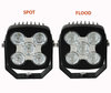 Phare Additionnel LED Carré 50W CREE Pour 4X4 - Quad - SSV Spot VS Flood
