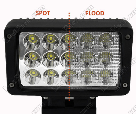 Phare Additionnel LED Rectangulaire 45W  Pour 4X4 - Quad - SSV Spot VS Flood