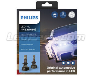 Kit Ampoules HB3 (9005) LED PHILIPS Ultinon Pro9000 +250% 5800K  - 11005U90CWX2