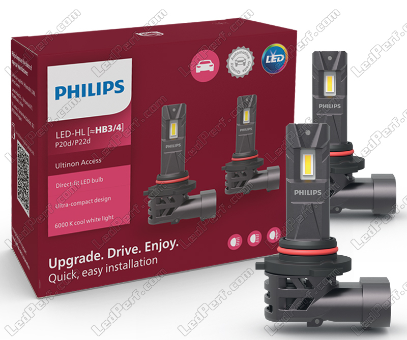 2x Ampoules LED HB3 (9005) PHILIPS Ultinon Access 6000K - Plug and Play