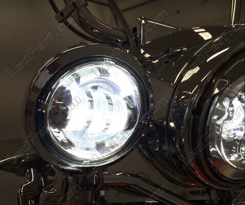 Optiques Full LED 4.5 pouces chromées pour phares additionnels - Type 2