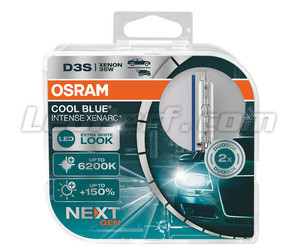 Paar D3S Xenon Lampen Osram Xenarc Cool Blue Intense NEXT GEN 6200K in de verpakking - 66340CBN-HCB