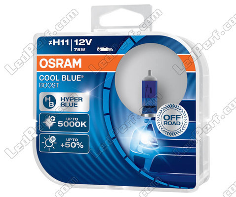 Lampen H11 Osram Cool Blue Boost 5000K xenoneffect ref: 62211CBB-HCB in verpakking van 2 lampen