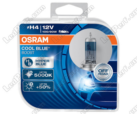 Lampen H4 Osram Cool Blue Boost 5000K xenoneffect ref: 62193CBB-HCB in verpakking van 2 lampen
