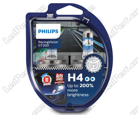 Lampenset H4 Philips RacingVision GT200 60/55W +200% - 12342RGTS2