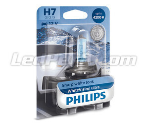 1x lamp H7 Philips WhiteVision ULTRA +60% 55W - 12972WVUB1