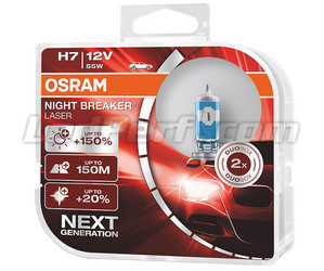 Set van 2 lampen H7 Osram Night Breaker Laser + 150% - 64210NL-HCB