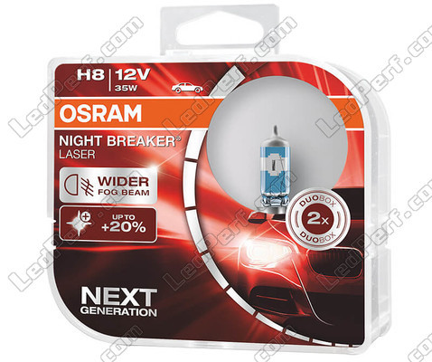 Set van 2 lampen H8 Osram Night Breaker Laser + 150% - 64212NL-HCB