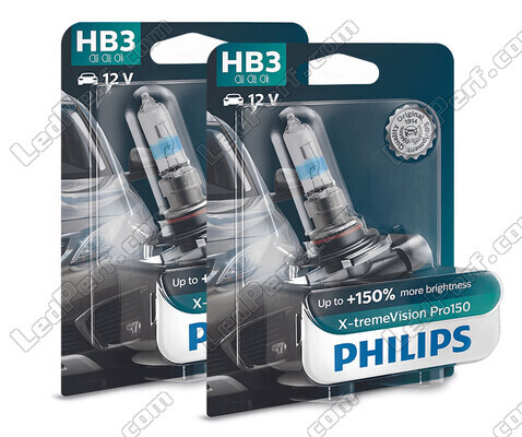 Set van 2 lampen HB3 Philips X-tremeVision PRO150 60W - 9005XVPB1