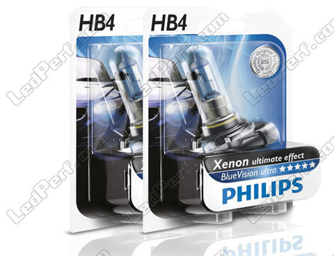 Philips koplampen HB4 (9006) BlueVision Ultra - Ultimate Xenon Effect