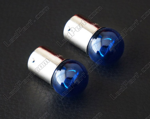 lamp R5W - R10W - fitting BA15S - r5w Halogeen Blue vision Xenon-effect met led