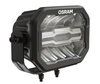 Achteraanzicht van de extra LED-koplamp Osram LEDriving® CUBE MX240-CB en vleugels van Afkoeling.