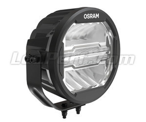 Achteraanzicht van de extra LED-koplamp Osram LEDriving® ROUND MX260-CB en vleugels van Afkoeling.