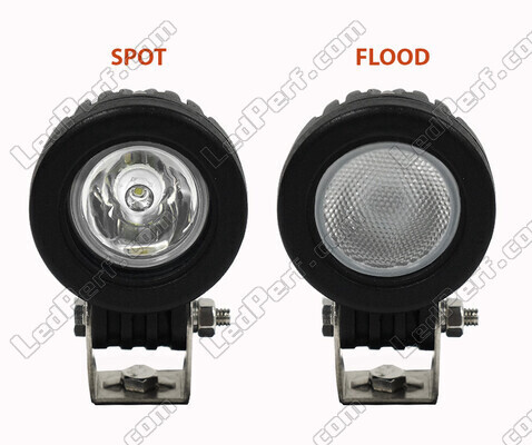 Extra CREE Rond 10 W led-koplamp voor Motor - Scooter - Quad Spot VS Flood