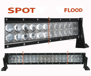 Ledbalk CREE met 4D met Dubbele rij 120 W 10900 lumen voor 4X4, vrachtwagen en tractor. Spot VS Flood