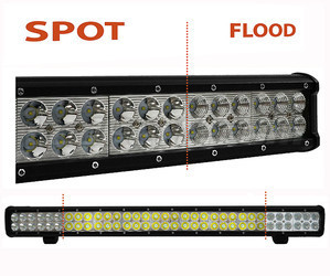 Ledbalk CREE met Dubbele rij 198 W 13900 lumen voor 4X4, vrachtwagen en tractor. Spot VS Flood