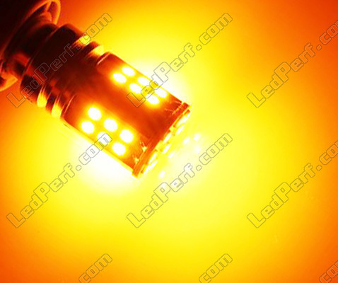 Ampoule LED Orange P21W Leds R5W P21W P21 5W PY21W Leds Oranges Culot BAU15S BA15S