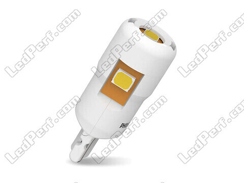2x ampoules LED Philips W5W Ultinon PRO6000 - T10 - 12V - Blanc 4000K - 11961WU60X2