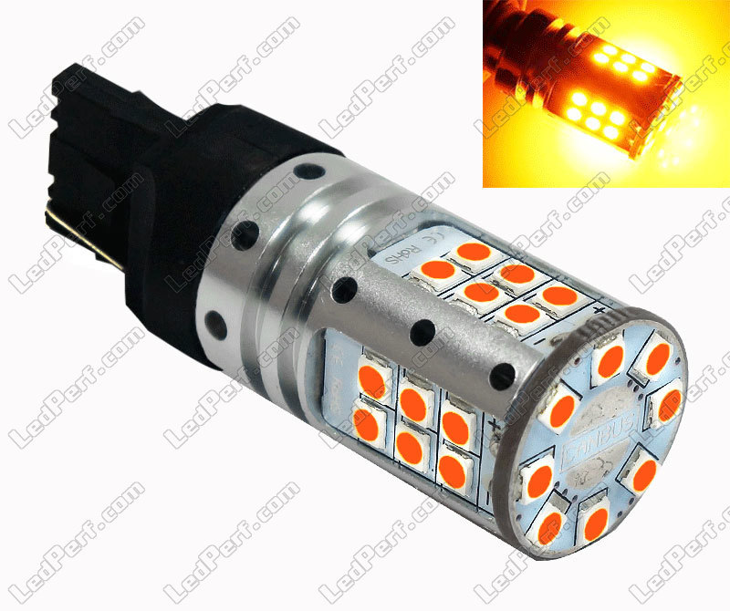 Ampoule LED T20 Orange anti-erreur pour Clignotants - vendu à l'unité