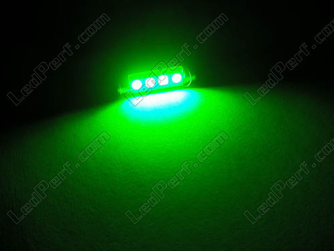 Soffittenlamp led plafondverlichting, kofferbak, handschoenenkastje, nummerplaat groen 42mm - C10W