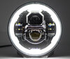 Optiek motor Full LED Zwart voor Rond 7 inch koplamp - type 6