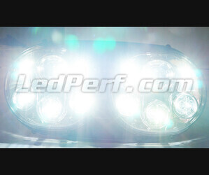 Koplamp Motor Full LED Chroom voor Harley Davidson Road Glide (1998-2014) Zuiver wit verlichting