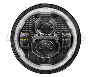Optiek motor Full LED Zwart voor Rond 7 inch koplamp - type 4