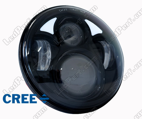 Optiek Motor Full LED Zwart voor Rond 5,75 inch koplamp - type 3