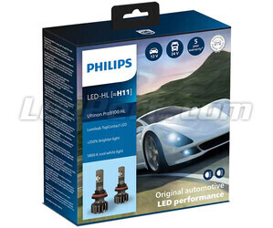 LED-lampenset H11 LED PHILIPS Ultinon Pro9100 +350% 5800K - LUM11362U91X2