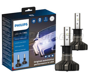 LED-lampenset H3 LED PHILIPS Ultinon Pro9000 +200% 5800K - 11336U90CWX2
