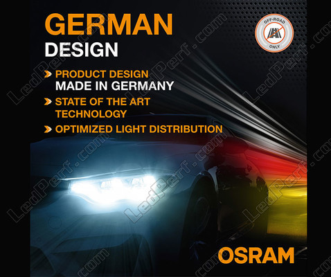 Duits ontwerp van de H4 LED Osram LEDriving® XTR 6000K - 64193DWXTR