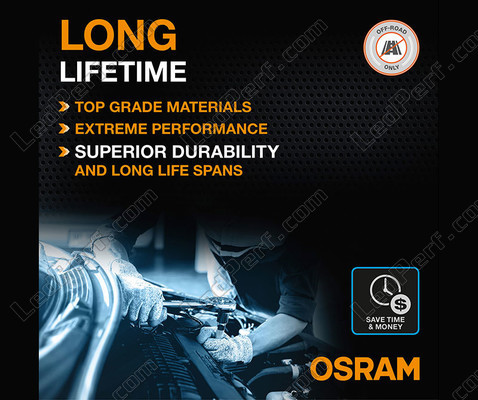 Levensduur van de ledlampen H4 Osram LEDriving® XTR 6000K - 64193DWXTR