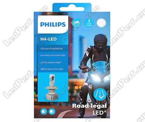 Verpakking Motorlamp H4 LED Philips ULTINON Pro6000 goedgekeurde - 11342U6000X1