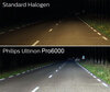 Vergelijking ledlampen H7 Philips ULTINON Pro6000 versus originele halogeenlampen