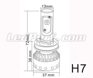 Mini ledlamp H7 Tuning