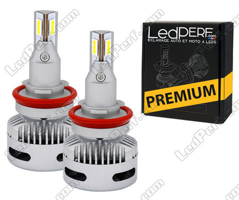H8 led-lampen voor auto's met lensvormige koplampen.