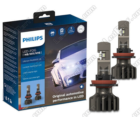 LED-lampenset H8 LED PHILIPS Ultinon Pro9000 +250% 5800K - 11366U90CWX2