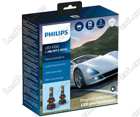 LED-lampenset H8 LED PHILIPS Ultinon Pro9100 +350% 5800K - 1LUM11366U91X2