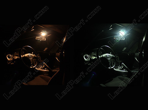 Led Plafonnier Mazda MX 5 Phase 2 avant et après