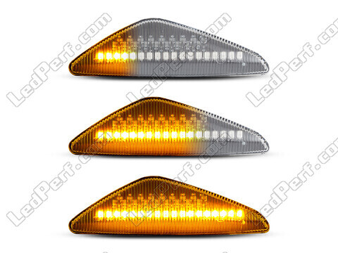 Eclairage des clignotants latéraux séquentiels transparents à LED pour BMW X6 (E71 E72)
