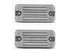 Vue de face des clignotants latéraux séquentiels à LED pour Fiat Ducato III - Couleur transparente