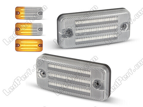 Clignotants latéraux séquentiels à LED pour Fiat Ducato III - Version claire