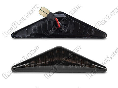 Connecteur des répétiteurs latéraux dynamiques noirs fumés à LED pour Ford Focus MK1