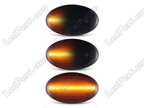 Eclairages des répétiteurs latéraux dynamiques noirs à LED pour Mercedes Vito (W447)