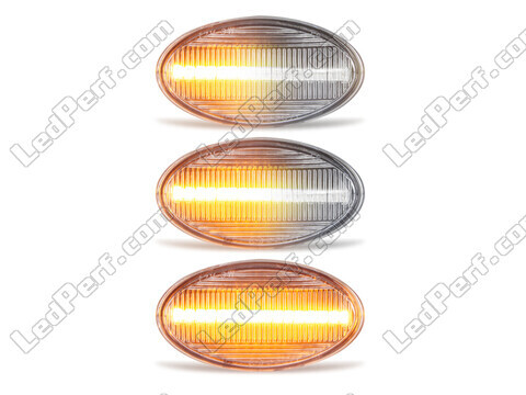 Eclairage des clignotants latéraux séquentiels transparents à LED pour Mini Cabriolet II (R52)