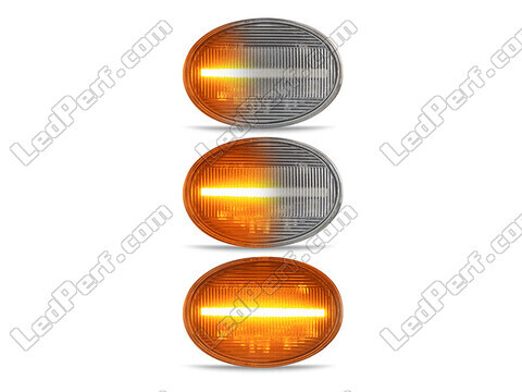 Eclairage des clignotants latéraux séquentiels transparents à LED pour Mini Cabriolet III (R57)