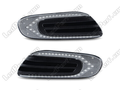 Vue de face des clignotants latéraux séquentiels à LED pour Mini Cabriolet IV (F57) - Couleur transparente