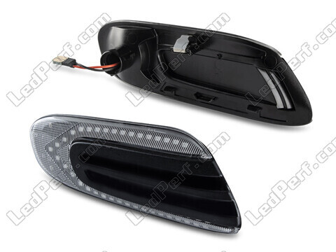 Vue de profil des clignotants latéraux séquentiels à LED pour Mini Cabriolet IV (F57) - Version transparente